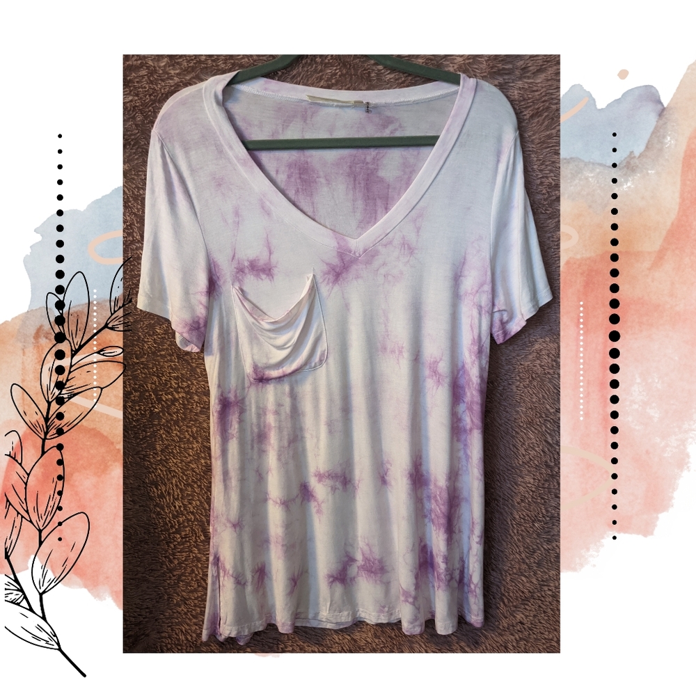 Tie dye long top/short dress